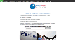 Desktop Screenshot of eastwestairlines.com
