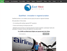 Tablet Screenshot of eastwestairlines.com